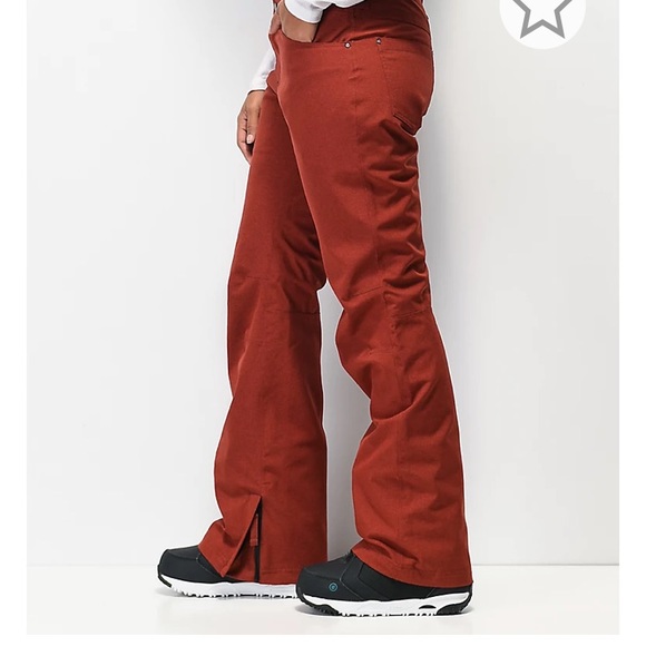 Aperture Crystaline Burgundy 10K Snowboard Pants LARGE - Picture 1 of 8